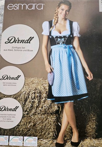 Teilig dirndl trachten blau - 3,