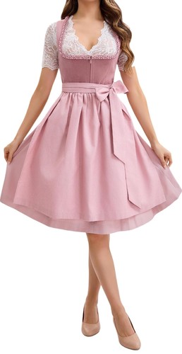 Dirndl damen midi samt - dirndl,