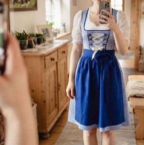 Marjo dirndl blau - gr., 34
