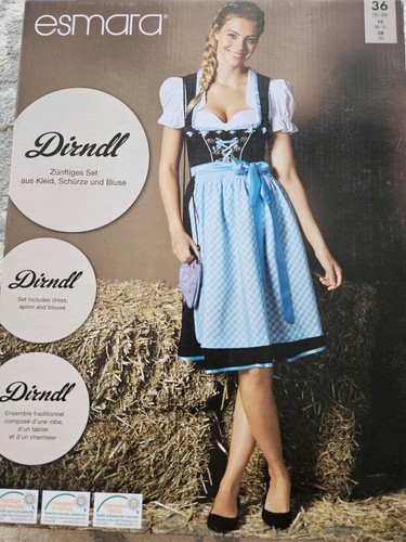 Teilig dirndl trachten blau - 3,