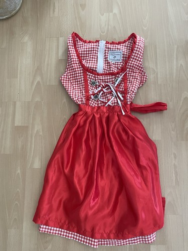 Dirndl rot weiß - gr., 34,