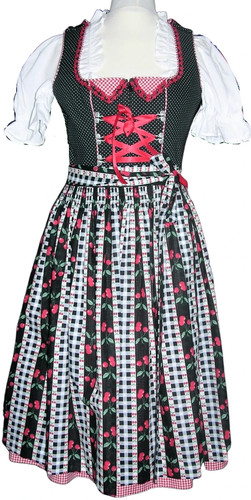 Rose dirndl baumwolle kirsche - baumwolle,